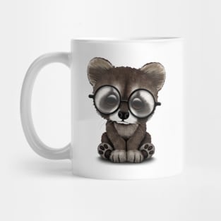 Cute Nerdy Raccoon Wearing Glasses Mug